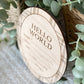 Hello World Plaid Birth Announcement Sign