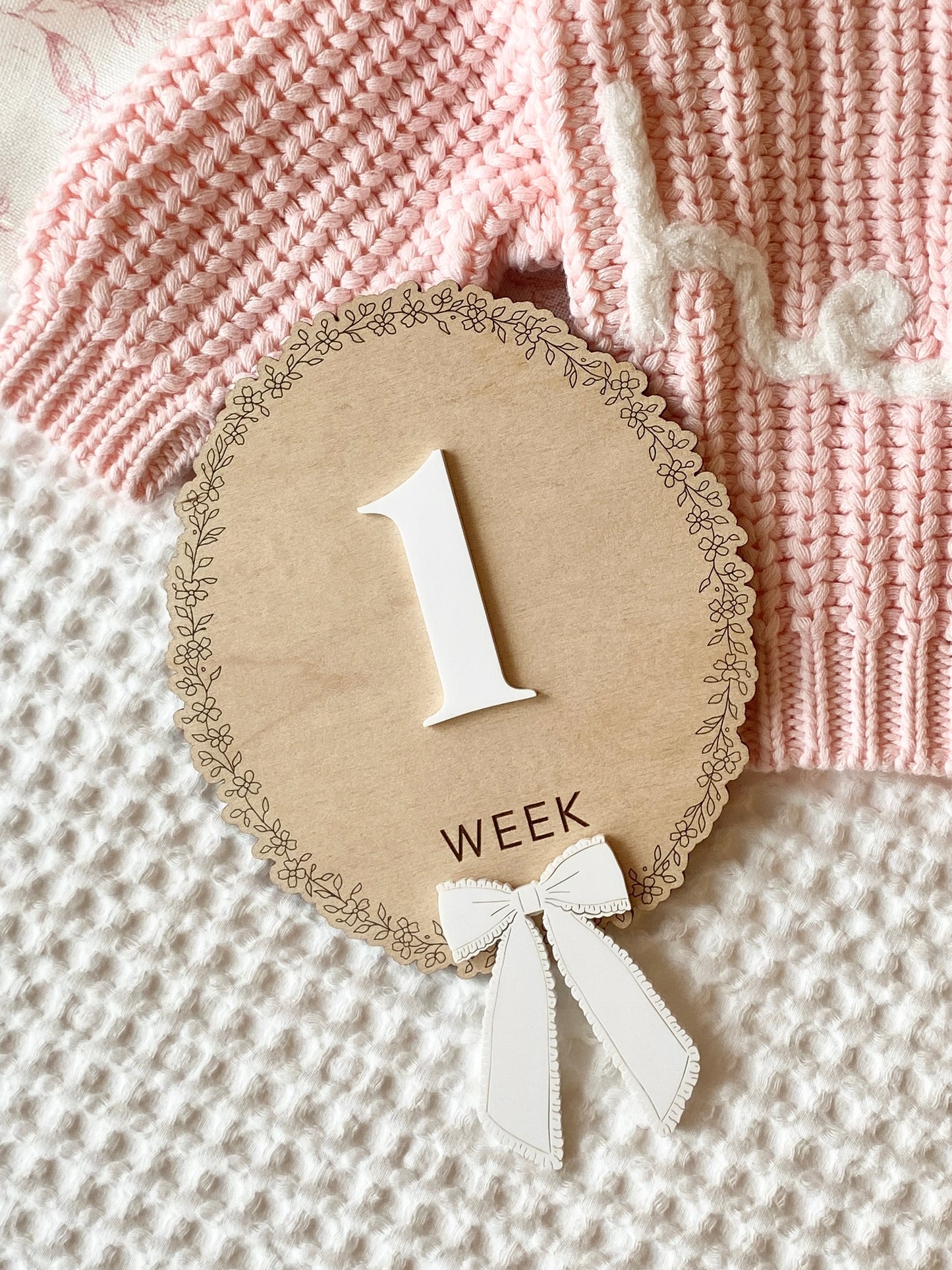 Baby Weekly Milestone Photo Markers