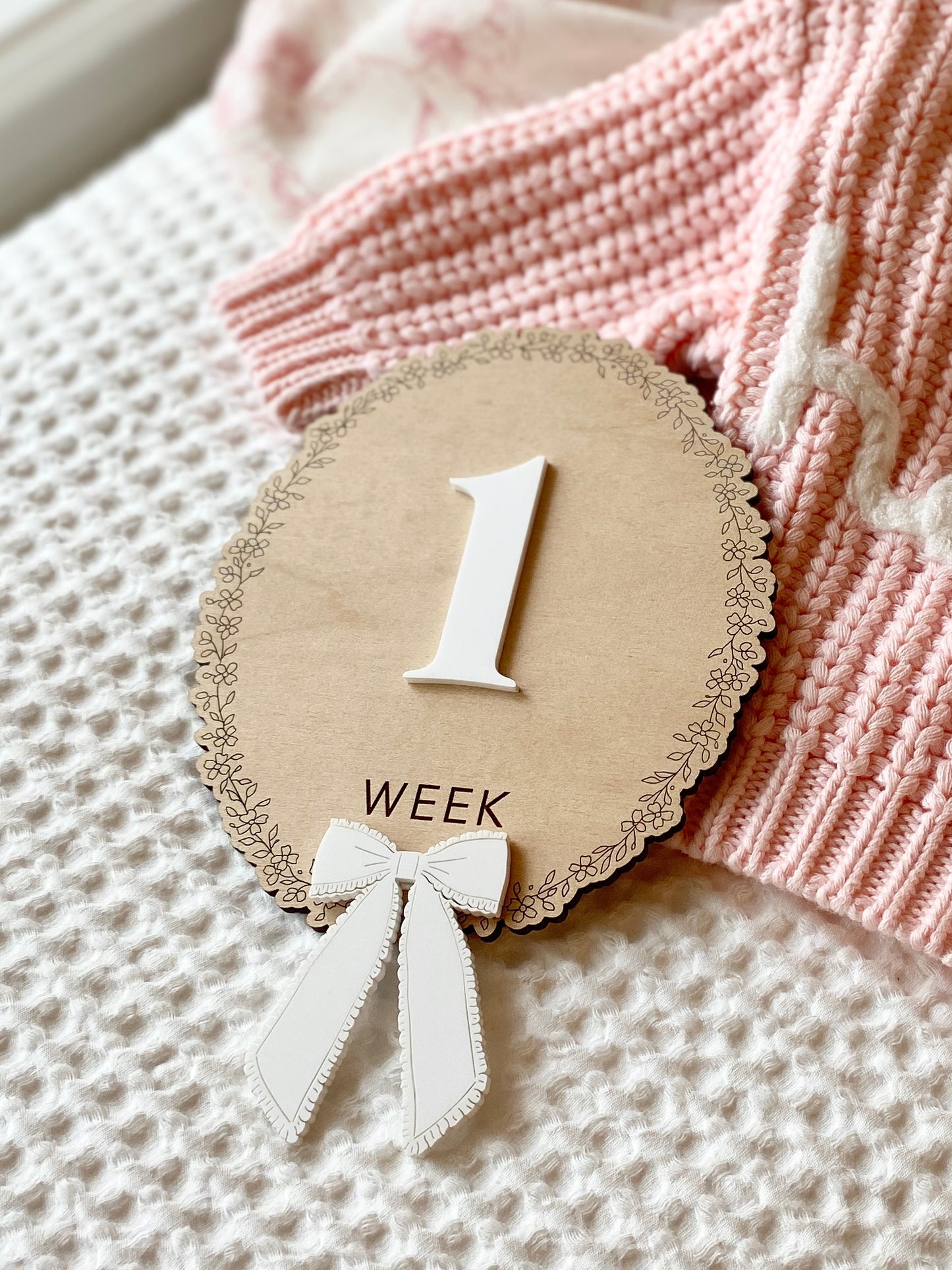 Baby Weekly Milestone Photo Markers