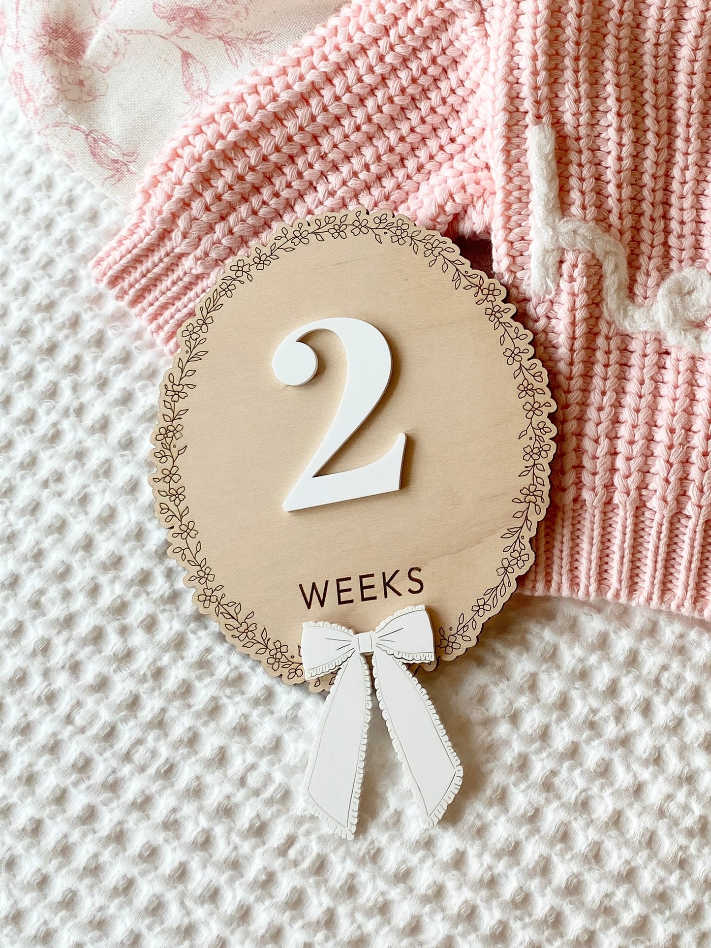 Baby Weekly Milestone Photo Markers
