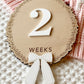 Baby Weekly Milestone Photo Markers