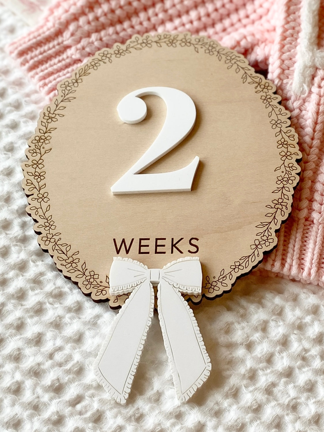Baby Weekly Milestone Photo Markers