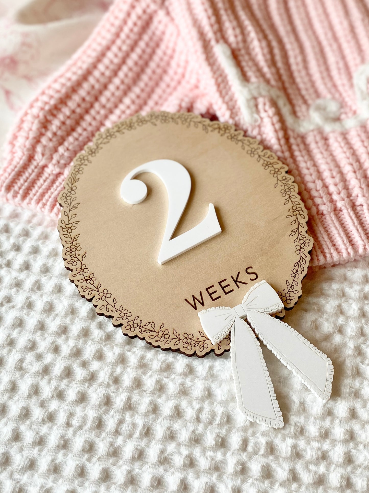 Baby Weekly Milestone Photo Markers