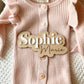 Personalized Birth Name Sign | Newborn Photo Announcement Prop