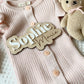 Personalized Birth Name Sign | Newborn Photo Announcement Prop