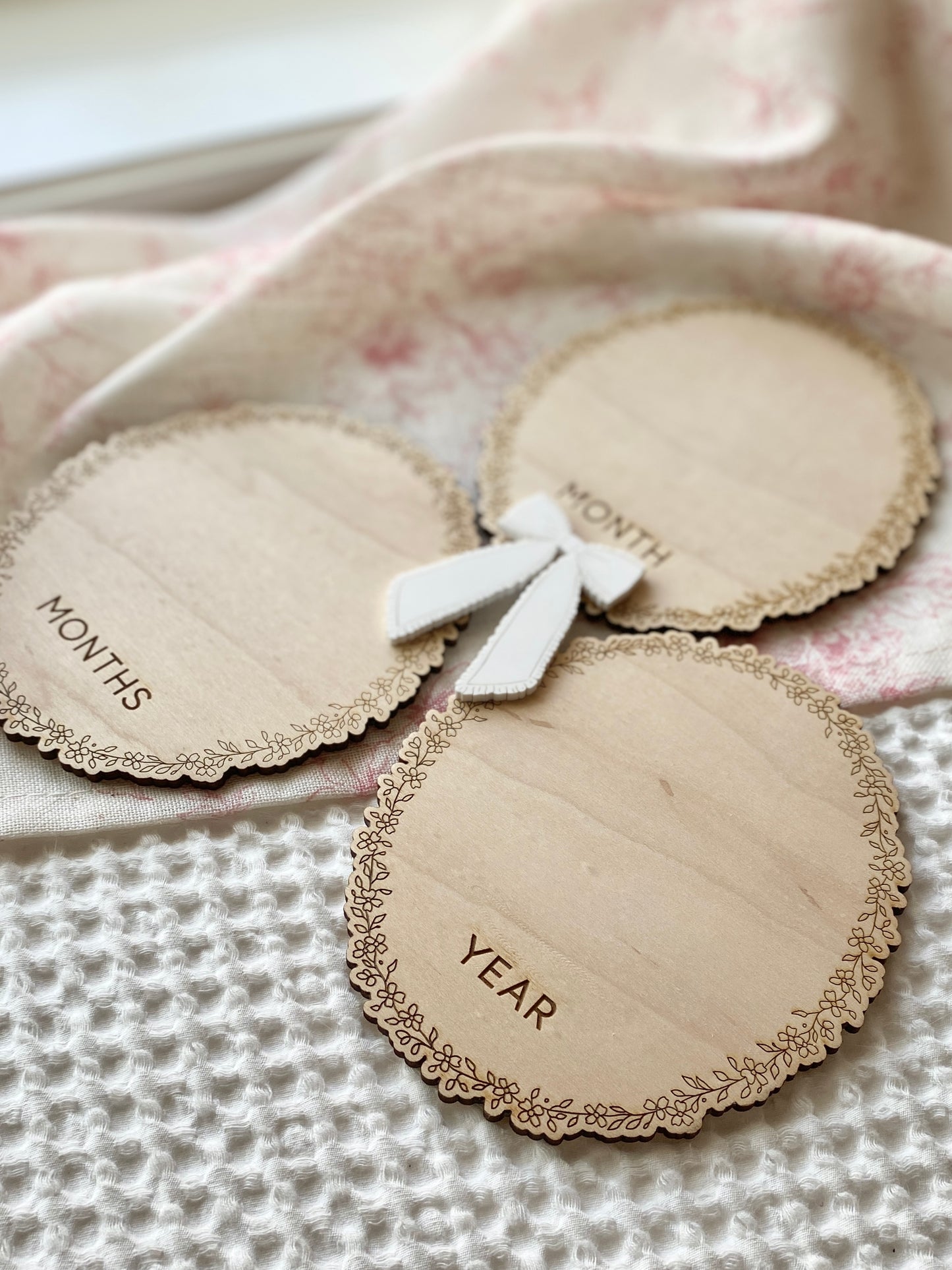 Baby Monthly Milestone Photo Markers | 1–12 Months + First Year