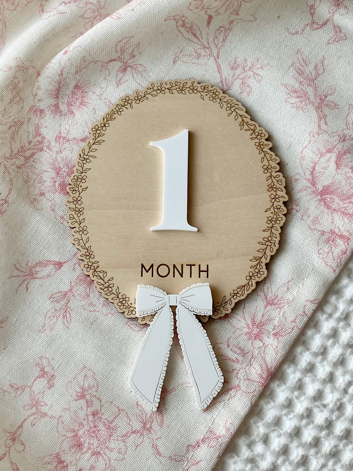 Baby Monthly Milestone Photo Markers | 1–12 Months + First Year