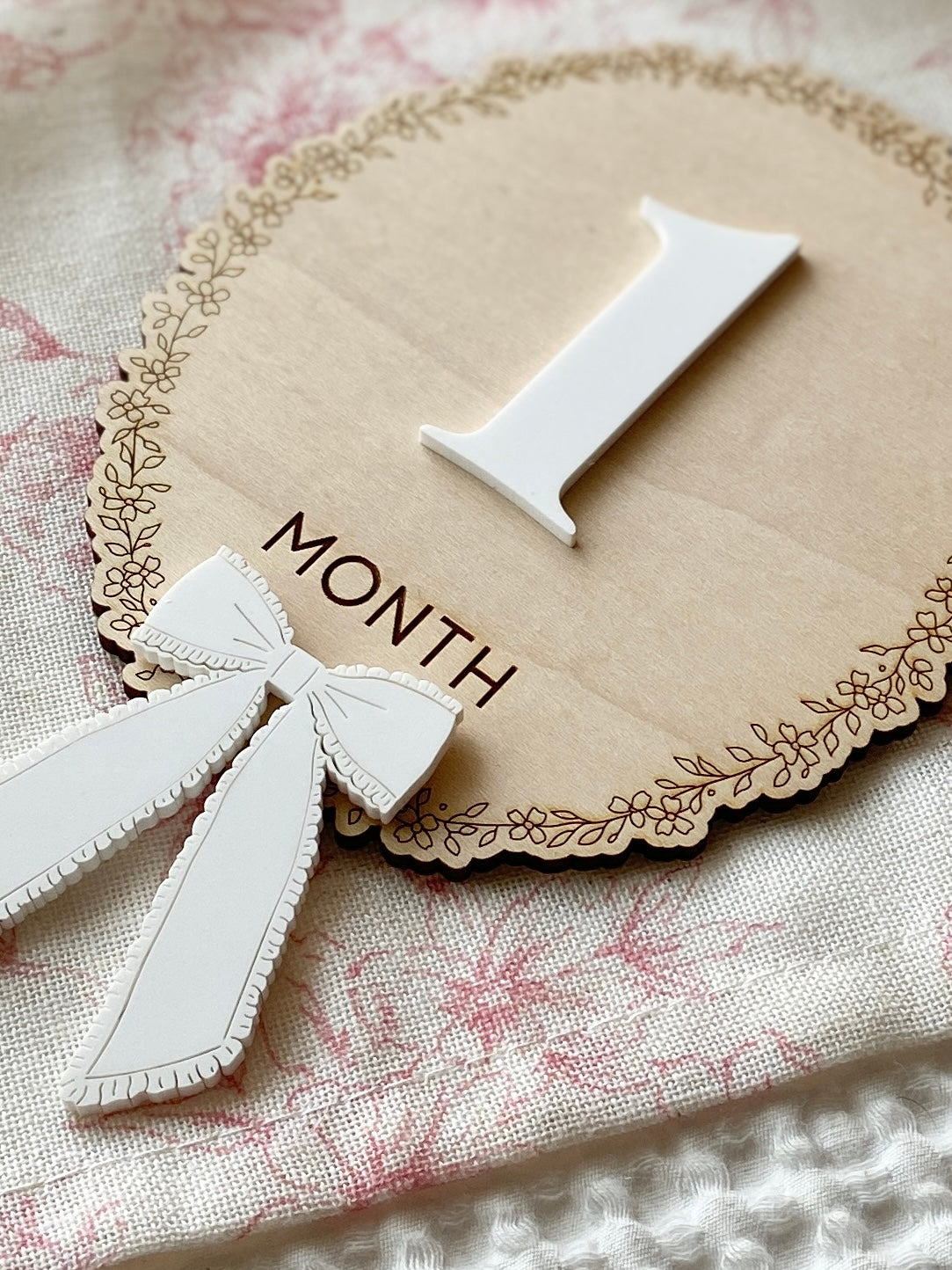 Baby Monthly Milestone Photo Markers | 1–12 Months + First Year