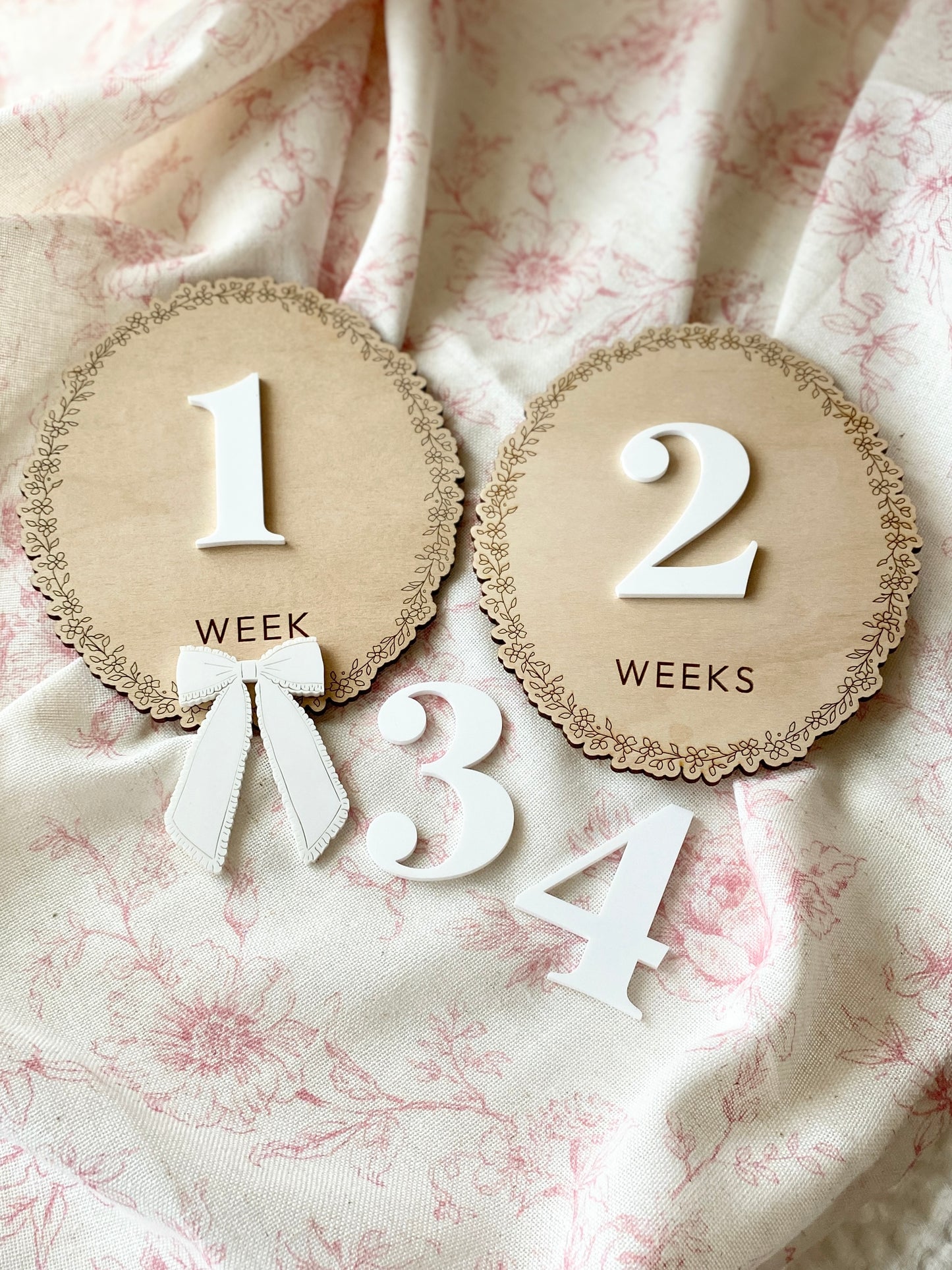 Baby Weekly Milestone Photo Markers