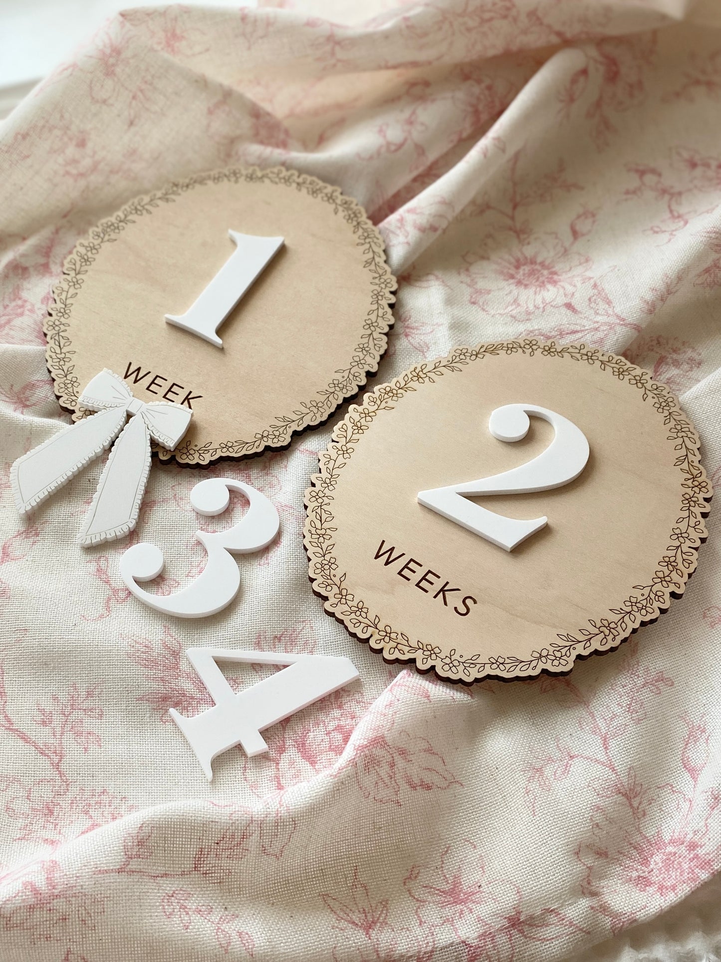 Baby Weekly Milestone Photo Markers