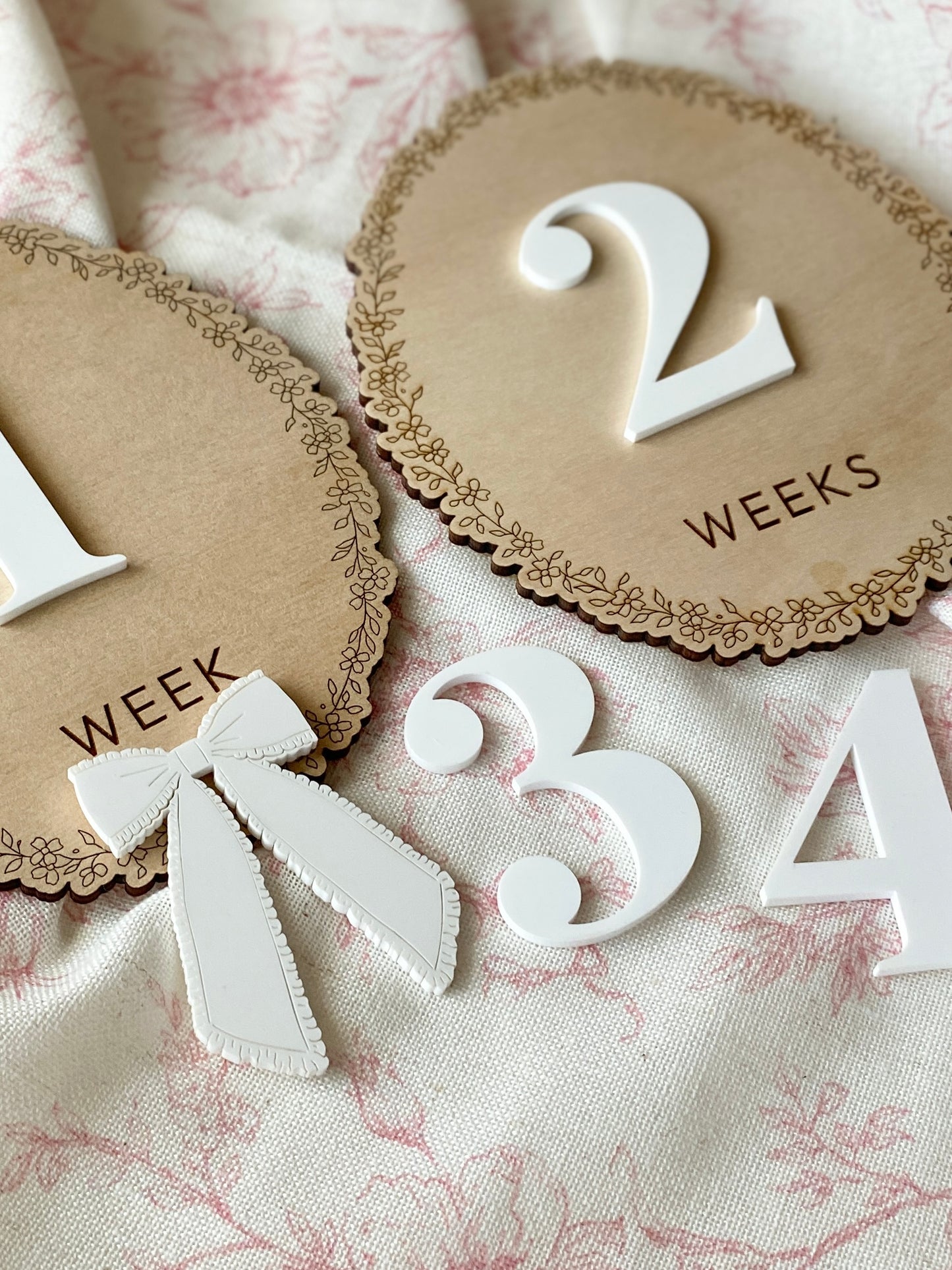 Baby Weekly Milestone Photo Markers