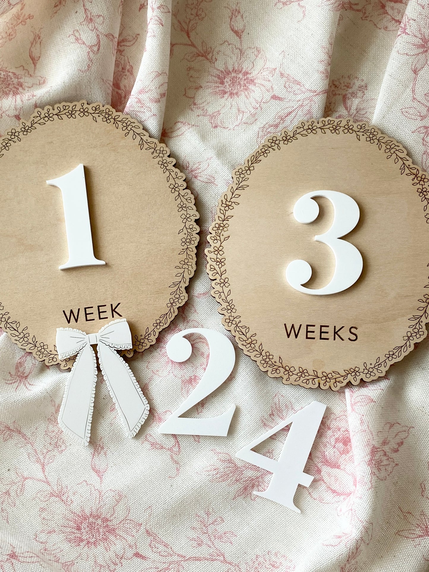 Baby Weekly Milestone Photo Markers