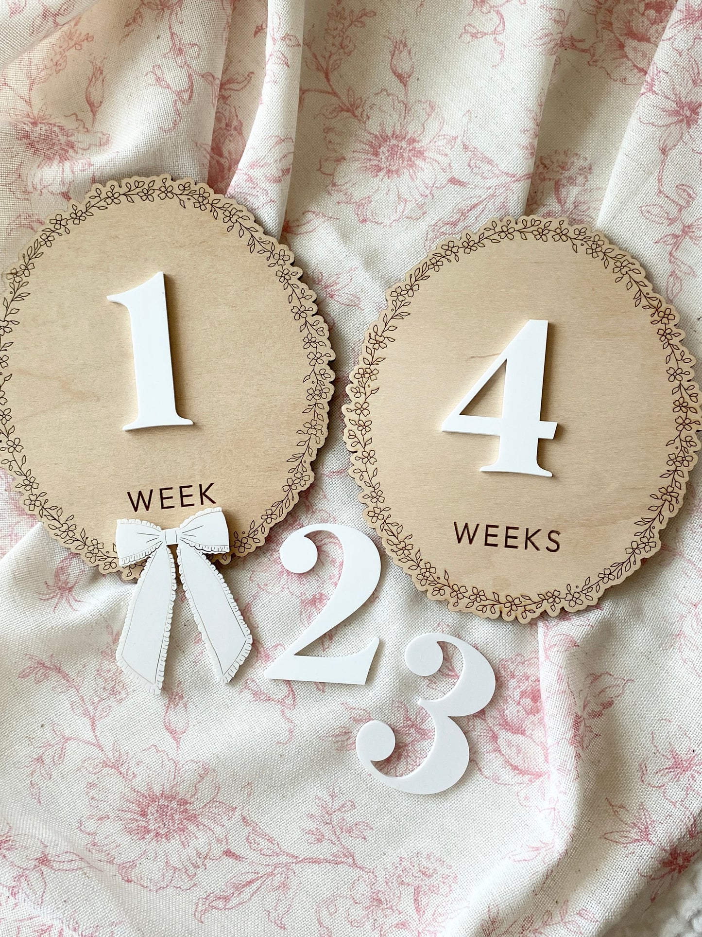 Baby Weekly Milestone Photo Markers