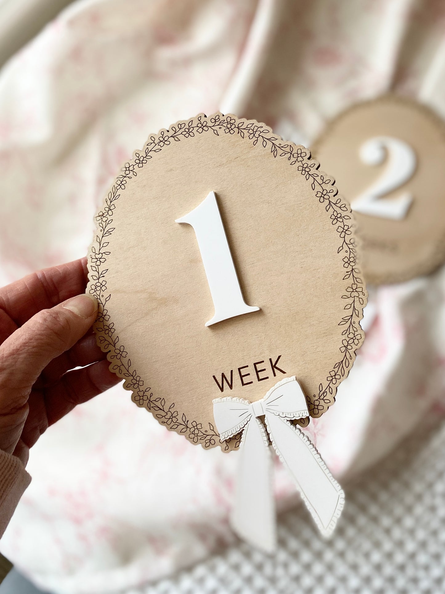 Baby Weekly Milestone Photo Markers