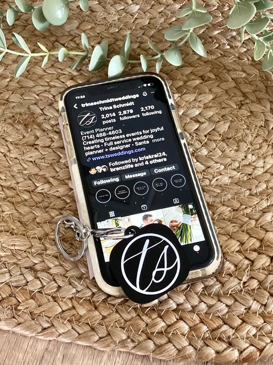 Custom Logo NFC Keychain - Tap to Share Your Website & Socials