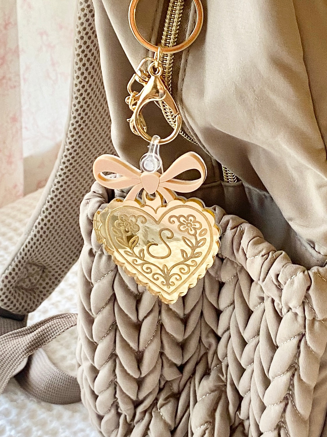 Personalized Heart Initial Charm