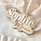 Personalized Birth Name Sign | Newborn Photo Announcement Prop