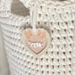 Double Bow Heart Name Ornament/Bag Tag