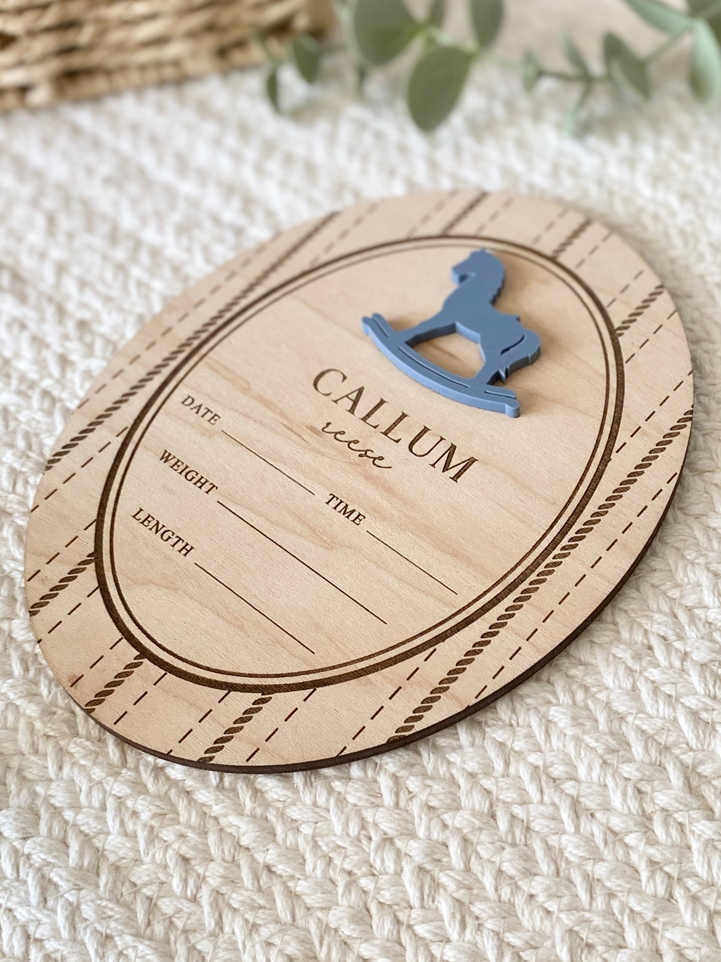 Personalized Baby Birth Stat Keepsake Sign