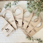 Plaid Nursery Closet Dividers