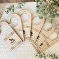 Plaid Nursery Closet Dividers