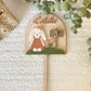 Personalized Girl Bunny Birthday Cake Topper