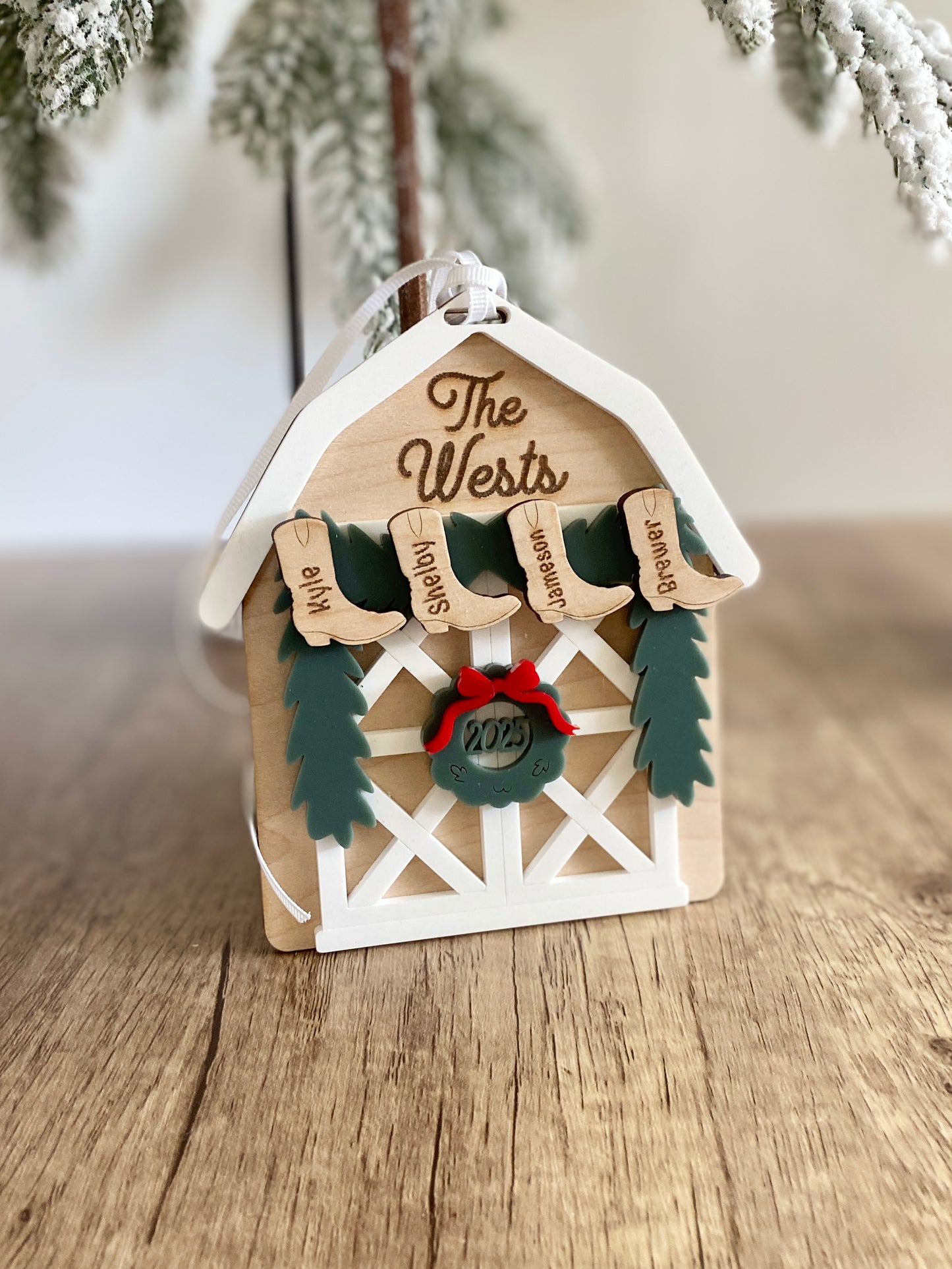 The Christmas Barn Ornament
