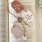 Book Club Tea Tag Bookmark + Mini-Charm