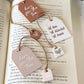 Book Club Tea Tag Bookmark + Mini-Charm