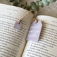 Book Club Tea Tag Bookmark + Mini-Charm