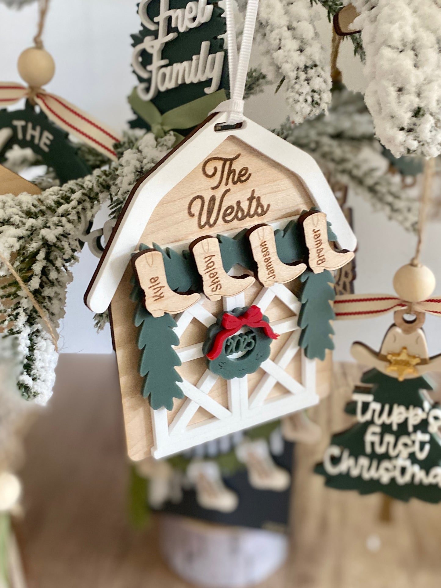 The Christmas Barn Ornament