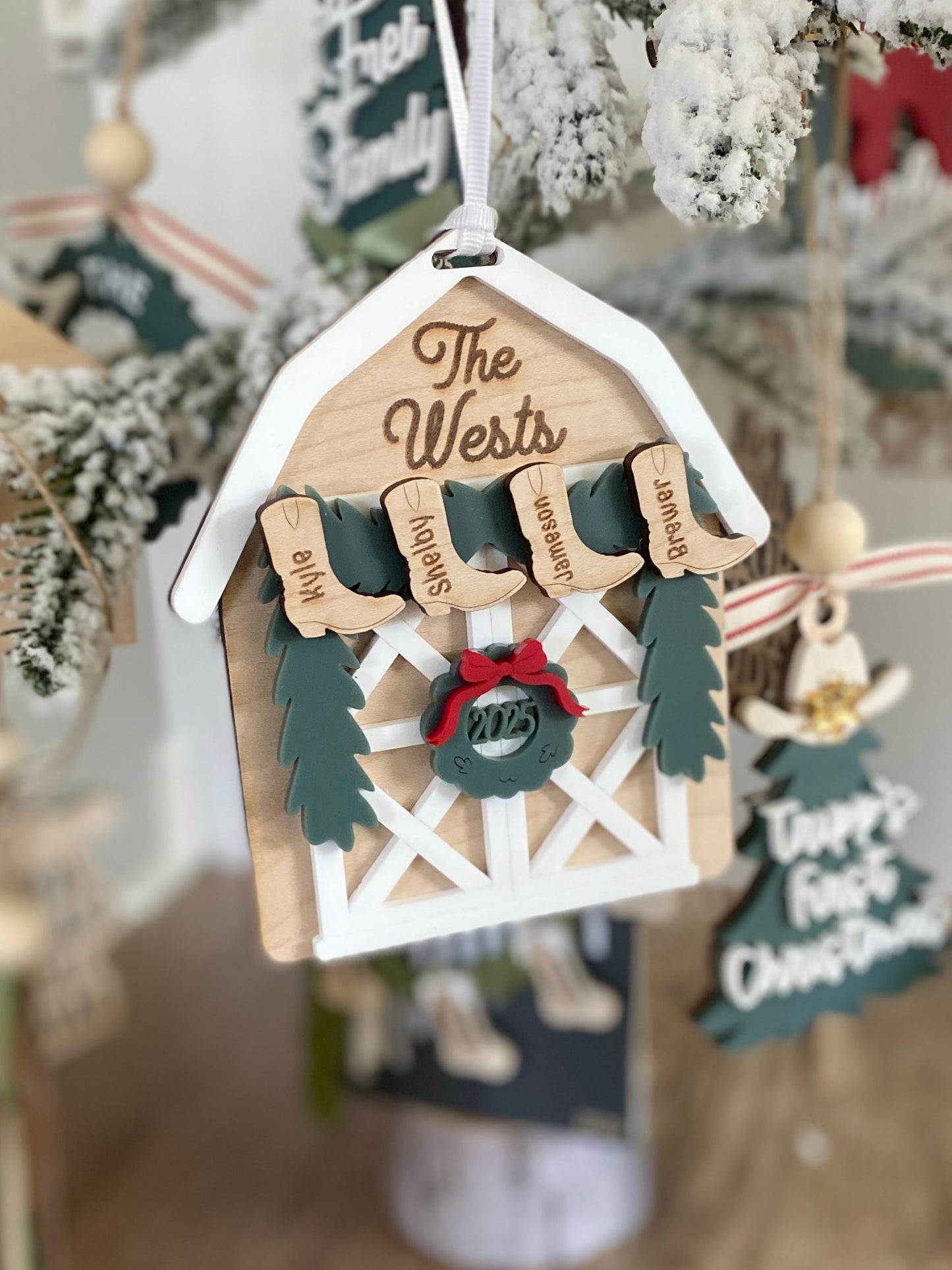 The Christmas Barn Ornament