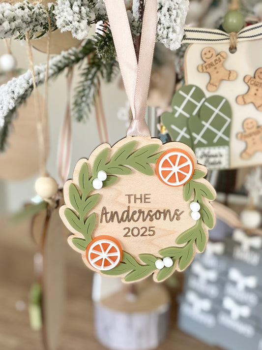 Citrus Holiday Wreath