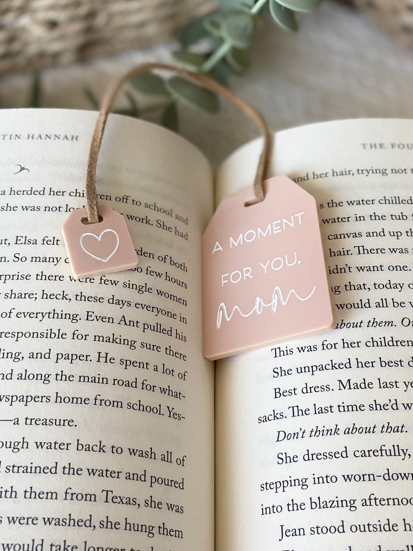 Mother's Day Tea Tag Bookmark + Mini-Charm | Gift for Mom or Grandma