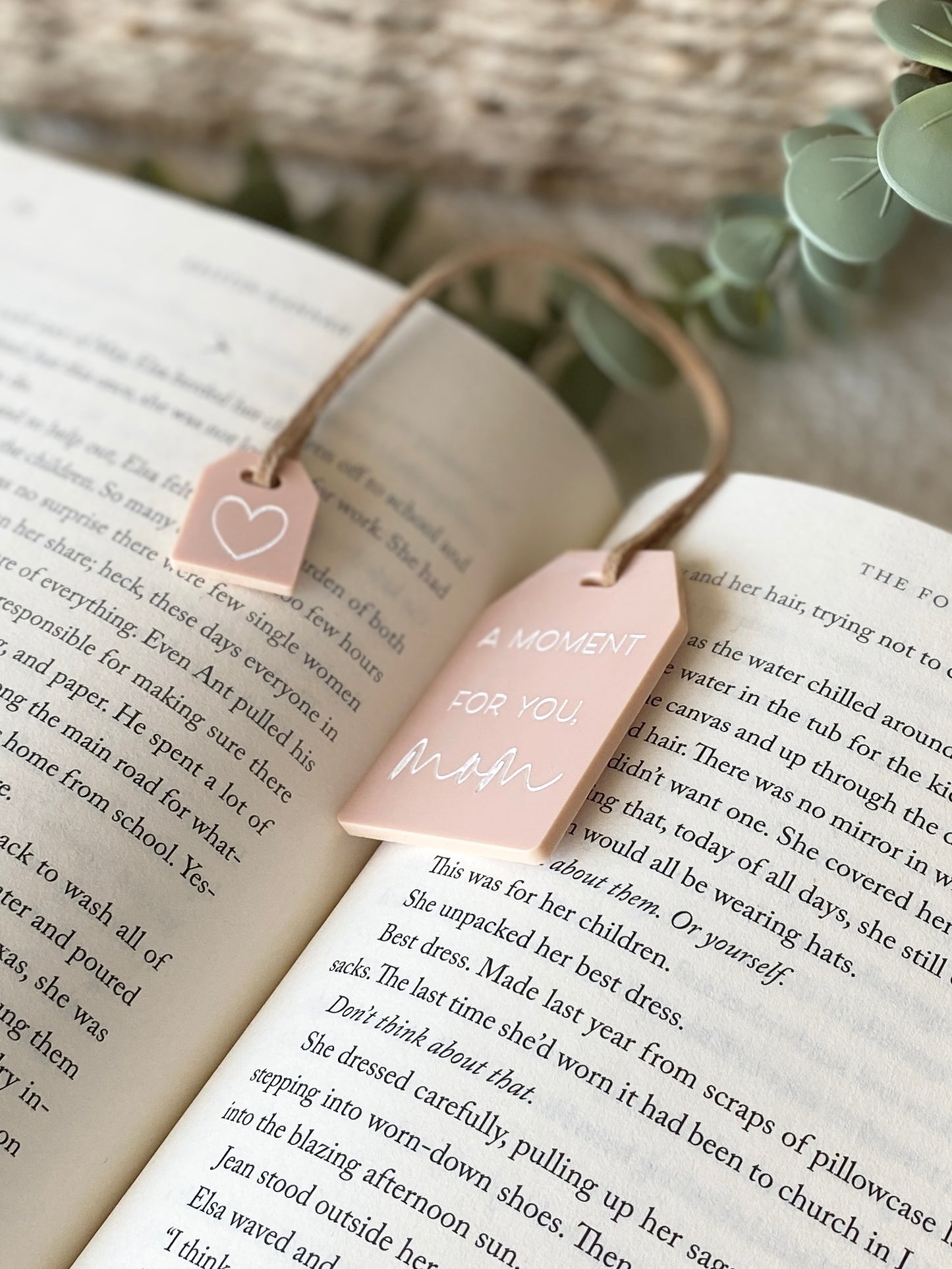 Mother's Day Tea Tag Bookmark + Mini-Charm | Gift for Mom or Grandma