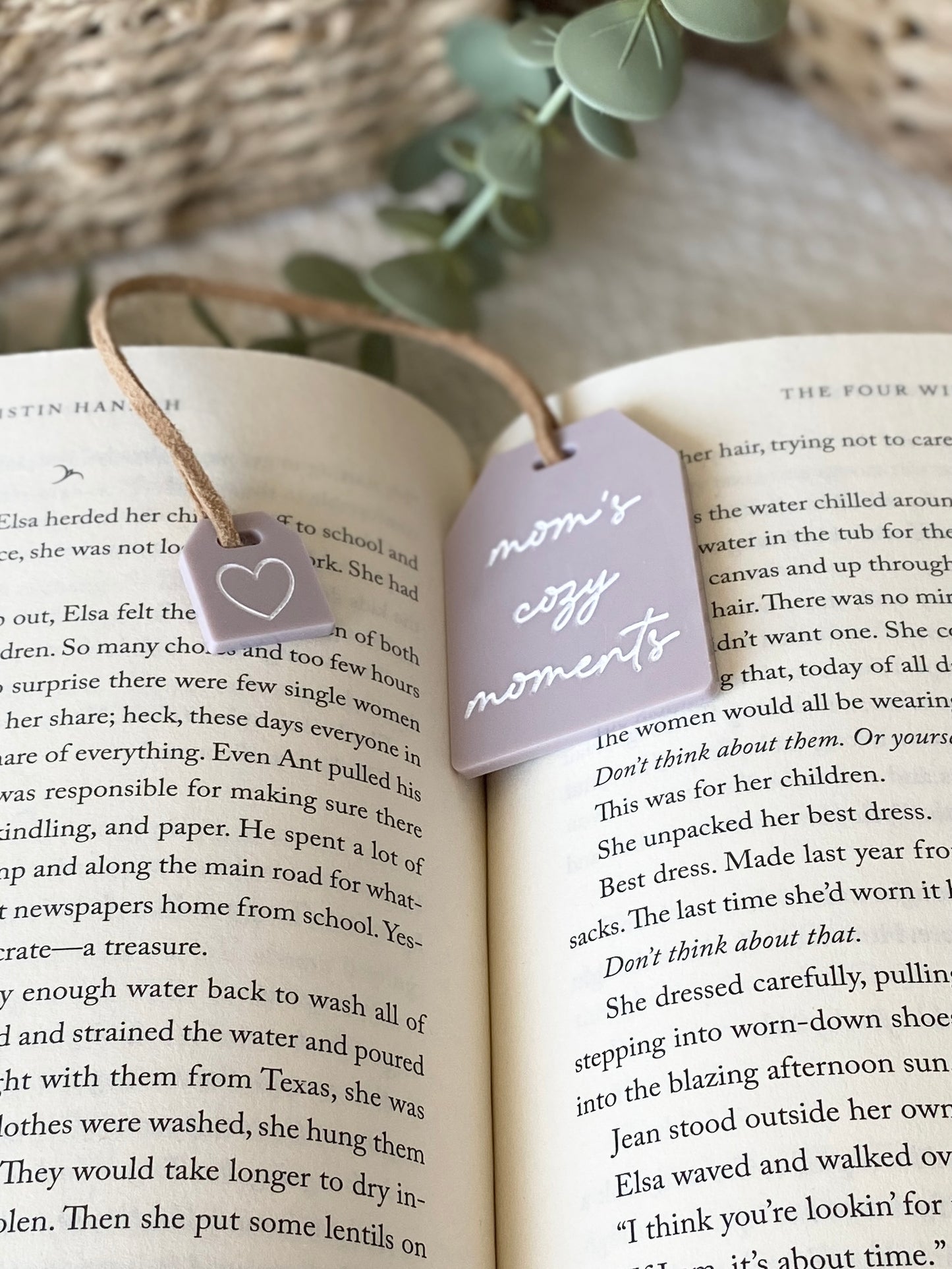 Mother's Day Tea Tag Bookmark + Mini-Charm | Gift for Mom or Grandma