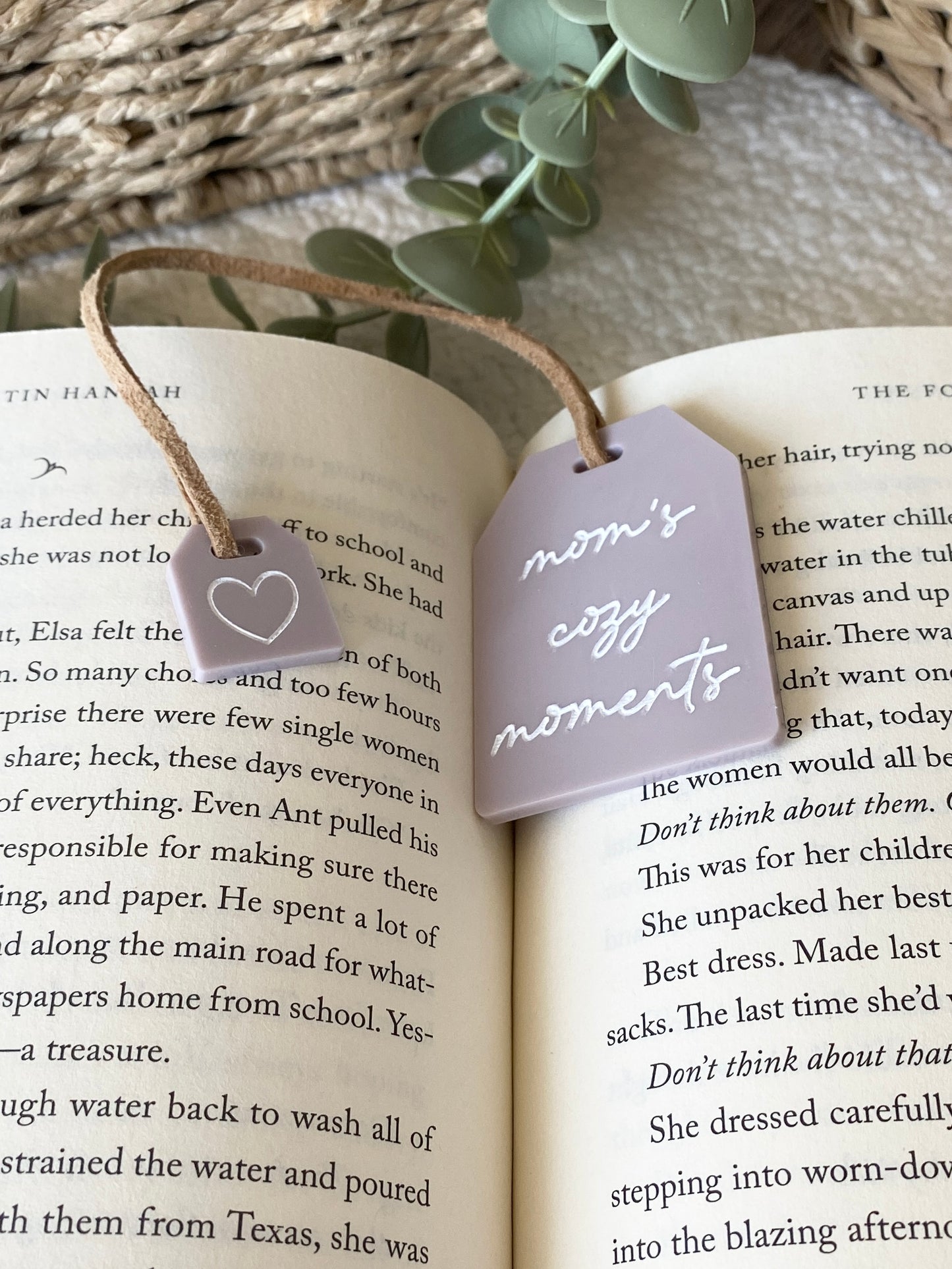 Mother's Day Tea Tag Bookmark + Mini-Charm | Gift for Mom or Grandma