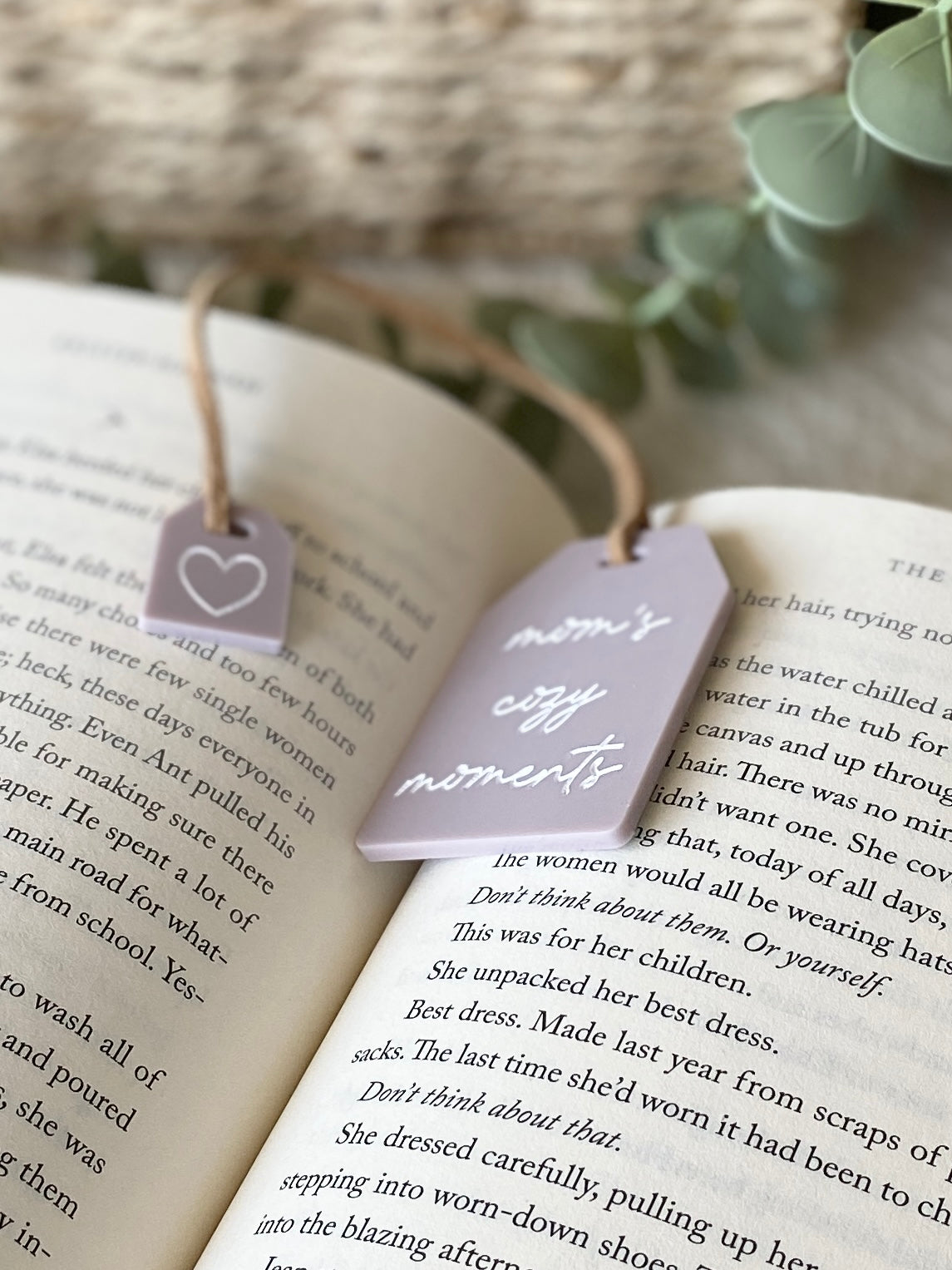 Mother's Day Tea Tag Bookmark + Mini-Charm | Gift for Mom or Grandma