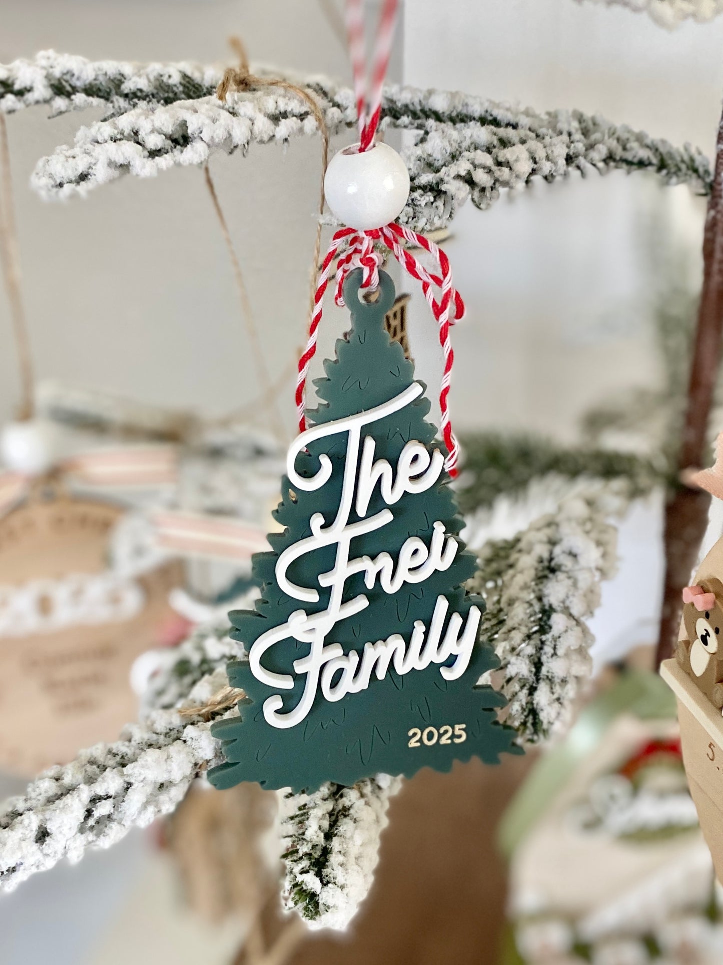 Retro Family Tree Ornament
