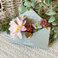 Personalized Envelope Magnet for Mom or Grandma | Kids Note & Flower Holder Keepsake