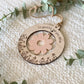Mom or Grandma Gift Ornament | “So Grateful for You, Mom” | Wooden & Acrylic Flower Charm