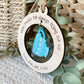 Mom or Grandma Gift Ornament | “Thanks for Always Filling My Cup” | Wood & Acrylic Charm