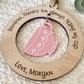 Mom or Grandma Gift Ornament | “Thanks for Always Filling My Cup” | Wood & Acrylic Charm
