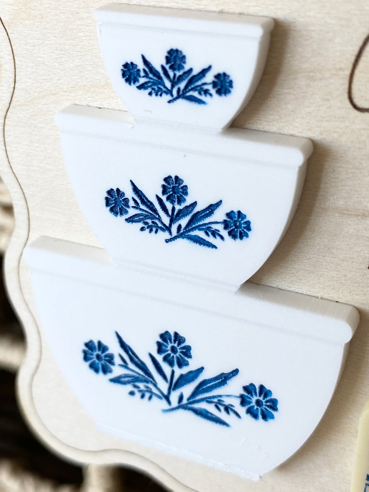 Grandma Gift Ornament or Car Charm | Personalized Style Keepsake | Wood & Acrylic