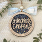 Personalized Mom or Grandma’s Chickens Ornament | Custom Chicken Lover Gift | Wood & Acrylic Keepsake