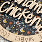 Personalized Mom or Grandma’s Chickens Ornament | Custom Chicken Lover Gift | Wood & Acrylic Keepsake