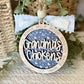 Personalized Mom or Grandma’s Chickens Ornament | Custom Chicken Lover Gift | Wood & Acrylic Keepsake