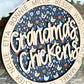 Personalized Mom or Grandma’s Chickens Ornament | Custom Chicken Lover Gift | Wood & Acrylic Keepsake