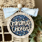 Personalized Mom or Grandma’s Chickens Ornament | Custom Chicken Lover Gift | Wood & Acrylic Keepsake