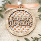 Personalized Grandma’s Little Peaches Ornament | Custom Grandma Gift | Wood & Acrylic Keepsake